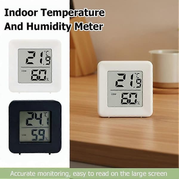 Inomhustermometer Hygrometer, Mini Hög Noggrannhet Digital Inomhus Hygrometer Termometer