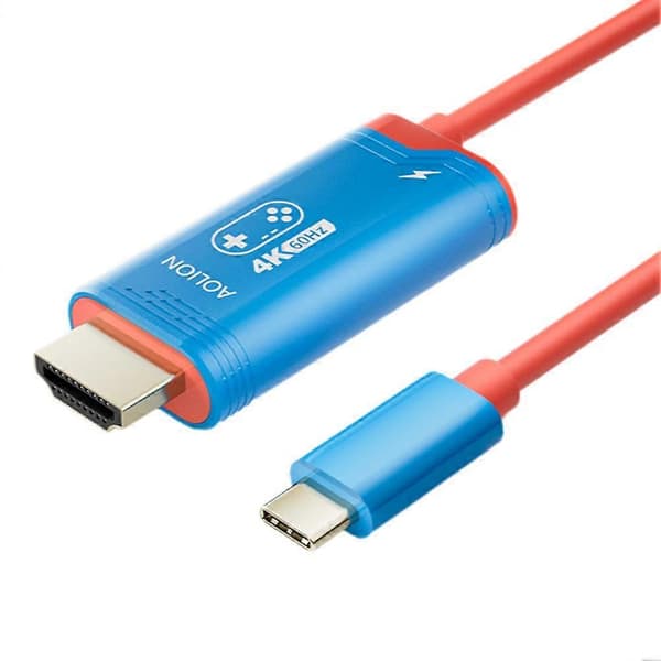 Velegnet til Switch2 Host Skærmprojektionslinje High-Definition 4K60HZ red and blue