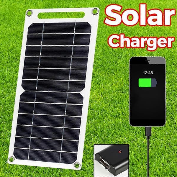6W Solcellepanel Utendørs Turbatterilader System Solcellepanelsett Solcellepanel