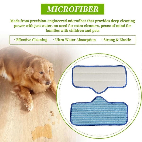 Återanvändbar Mikrofiber Ångmopp Pad Passar Neat Steam Cleaner Ångmopp Rengöringspads