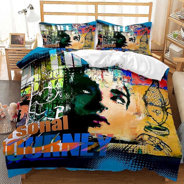 Hip Hop Serie Dynebetræk Boligtekstil Tre-delt Sæt Q B 260*230three-piece set