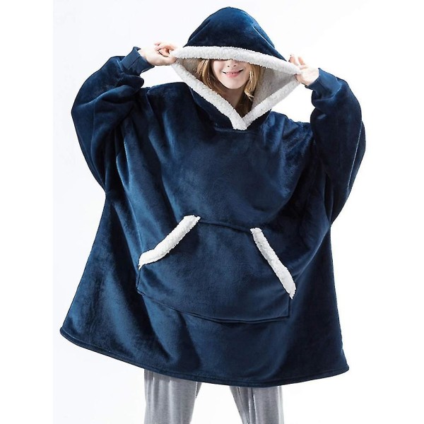 Oversized Hættetrøjer Sweatshirt Kvinder Vinter Hættetrøjer Fleece Kæmpe Tv Tæppe Med Ærmer Pullover Oversize Dame Hættetrøjer Sweatshirts style 3