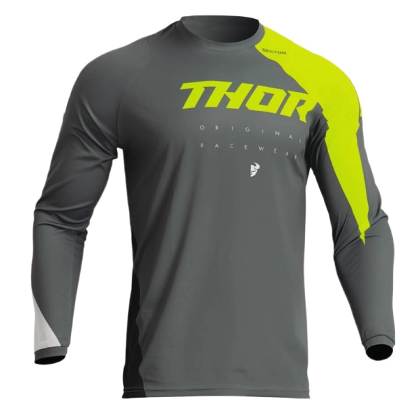 2023 sommar nya THOR downhill kläder cykelkläder andas långärmad T-shirt gray XS