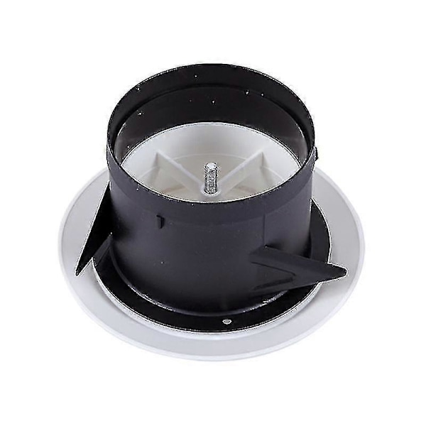95 mm Rund Ventilgitter i Plast for Ventilasjon av Bolig- og Næringslokaler, Kjøkken, Bad, Garasjer, Mottakerdiameter
