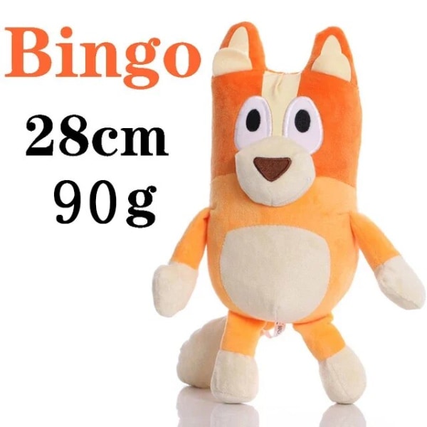 Pehmolelu Koira Bingo Perhe Pehmolelu Sarjakuva Koira Pehmeät Täytetyt Eläimet Chilli Anime 28cm Nuket Syntymäpäivä Joululahjat Lapselle Bingo 28cm
