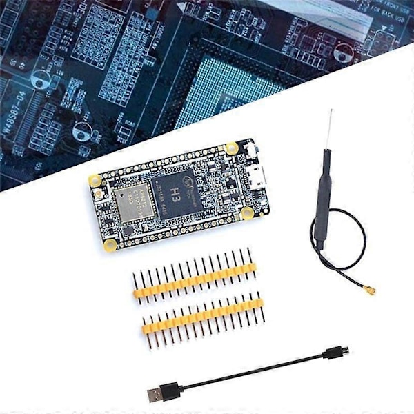 For NanoPi DUO2 Udviklingskort+Micro-USB Kabel+Antenne 512M DDR3 Allwinner H3 WiFi Bluetooth Cor