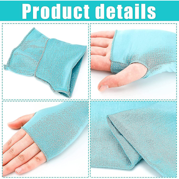 UV-skyddshandskar Handledslängd Solskydd Körhandskar Unisex Fingerlösa