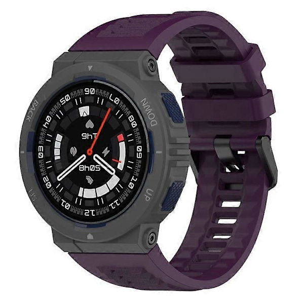 Kompatibelt för Huami Amazfit Active Edge A2212 Ersättningsarmband Mjukt Silikon Klockarmband DarkPurple