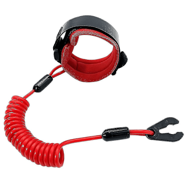 Bådmotor Nødstopkontakt Sikkerhedsline Erstatningssnor til Yamaha Jet Ski Waverunner Waveventure Waveraider Wavejammer Waveblasterred1stk)