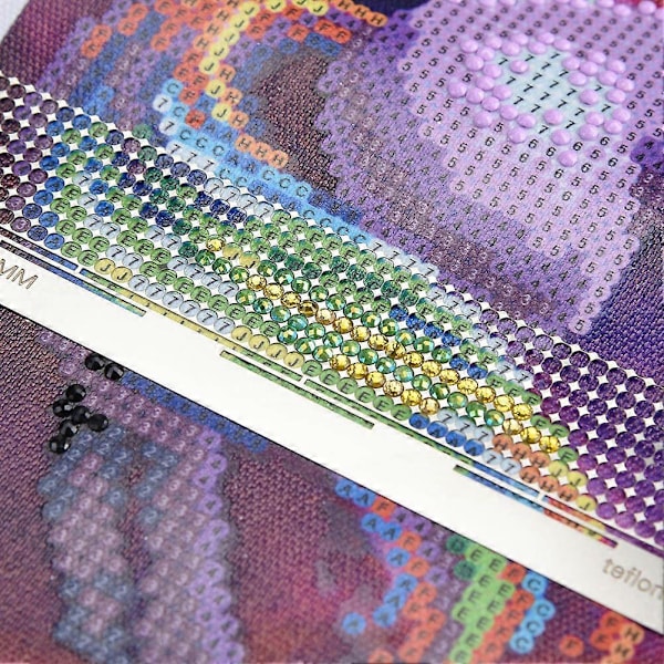432 Hull Diamantmaleri Linjal Metall Diamantbroderi Mesh Linjal Hjelpeverktøy