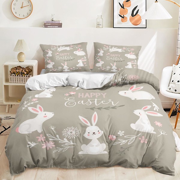 Sarjakuva Pupujussi 3D-painettu vuodevaatesetti Pussilakana Peittopussi Tyynyliina Lasten Lahja Väri 1 AU single 140x210cm