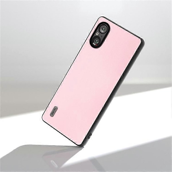 ABEEL Kompatibel til Sony Xperia 5 V Etui PU Læder + Hård PC Glat Beskyttelsescover Pink