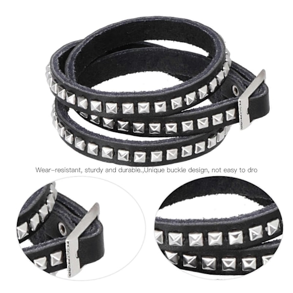 2st Justerbart Nitar Armband Multilager Stilfullt Handledslind Dekoration för Fester Dejter