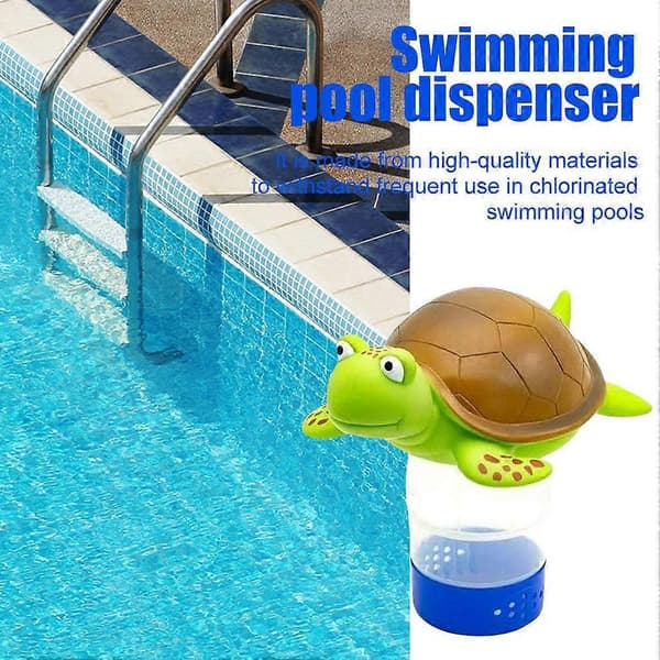Poolklorflottör, flytande poolklordispenser passar 1\" tabletter Ny