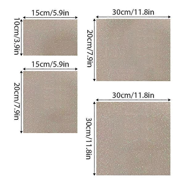 Glitterark DIY Perleperlekunst Flash Transfer Gnistrende Bling-effekt 30x30cm 6pcs