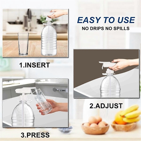 2 STK Elektrisk Drikkevare Dispenser Køleskab Mælk Gallon Pumpe Dispenser Børne Drikkehane D