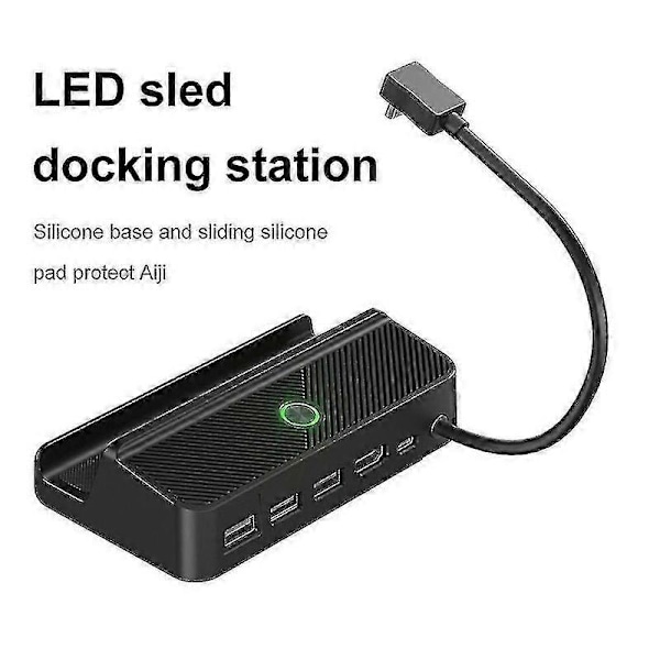 Steam Deck -telakka 6 in 1 Steam Deck -telakointiasema jalusta lisätarvikkeet 3*usb 3.0 Hdmi 4k@60hz Gigabit Ethernet 1000mbps Pd 60w Hub g20242407672