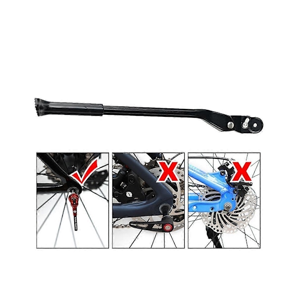 Hurtigutløsende sidekickstand i karbonfiber for landeveissykler, sykkeltilbehør, støtte for terrengsykkel