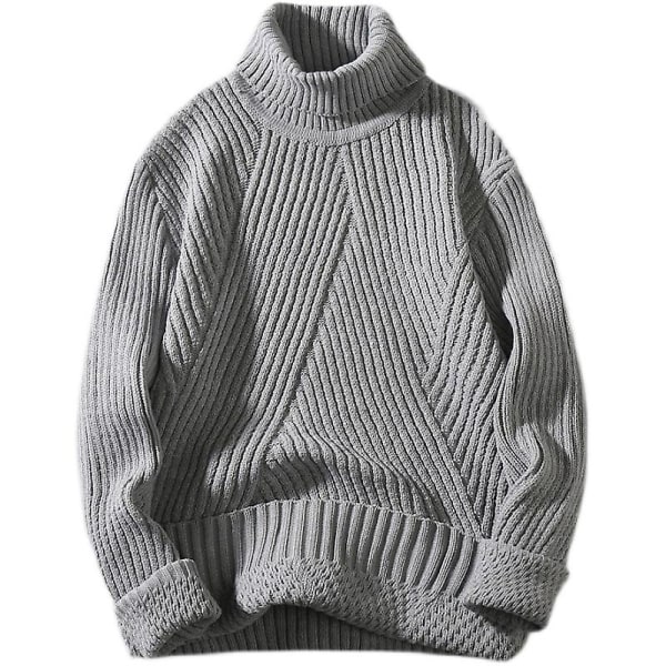 Höst Vinter Damtröja Pullover Pullover Enfärgad Långärmad Slim Fit Ungdomsstickad Casual Pullover Tröja Herr