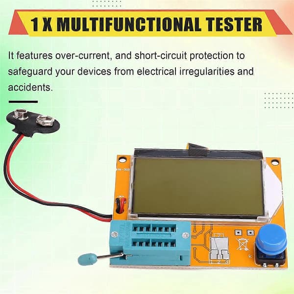 Værktøjsdel til LCR-T4 Meter Transistor Tester Diode Triode Kapacitans SCR Induktans M328