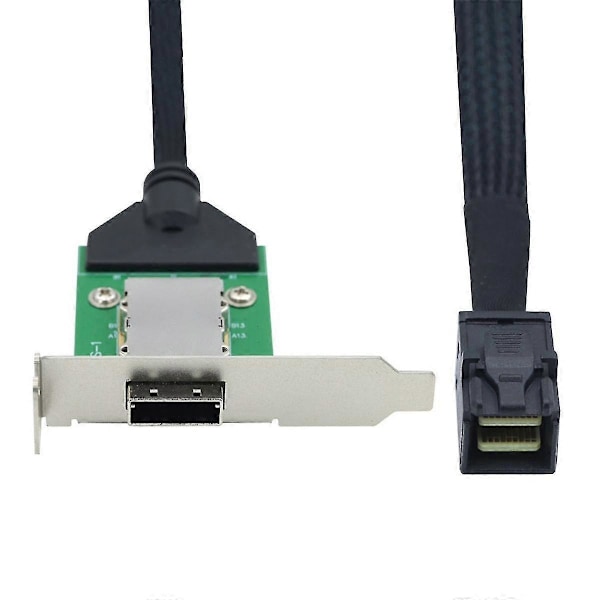 Intern Hd Mini Sas Sff-8643 Vært Til Sas Hd Sff-8088 Hun Med Lavt Beslag Tilslut Til Harddisk Adapterkabel 1m