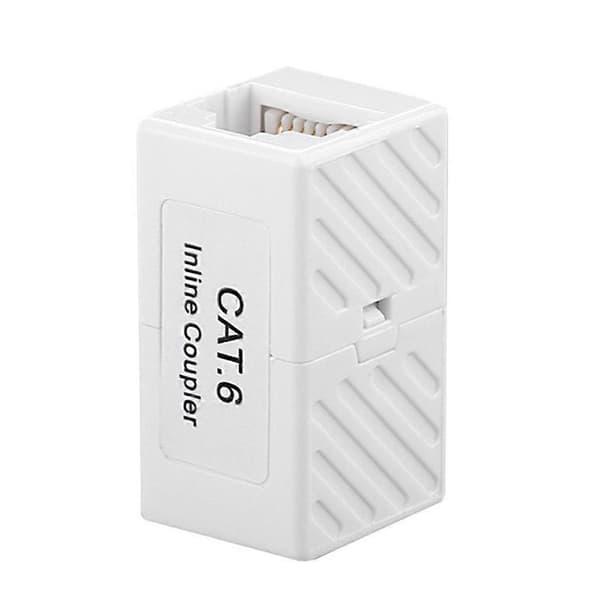 Hun til hun stik RJ45 Ethernet-kabel Cat6 Cat5e netværksadapter