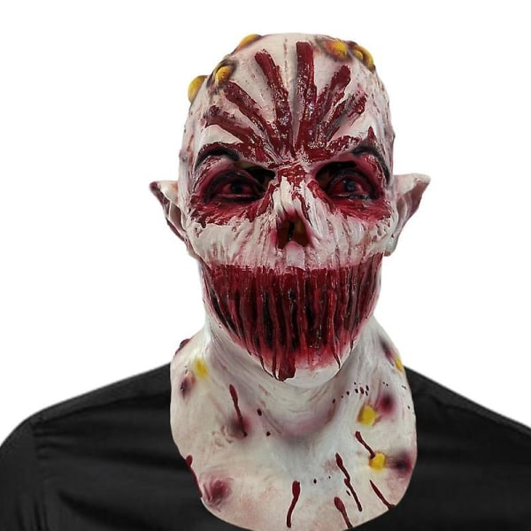 Munnløs Ansiktsmaske Halloween Lateks Hode Cosplay Maske Rekvisitter Halloween Kostyme Tilbehør For Sceneopptreden Temafest