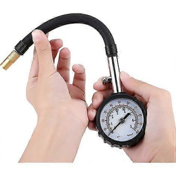Däcktrycksmätare, Däcktrycksmätare, Analog Däcktrycksmätare, Däcktrycksmätare för Bil, Lastbil, Motorcykel, Cykel