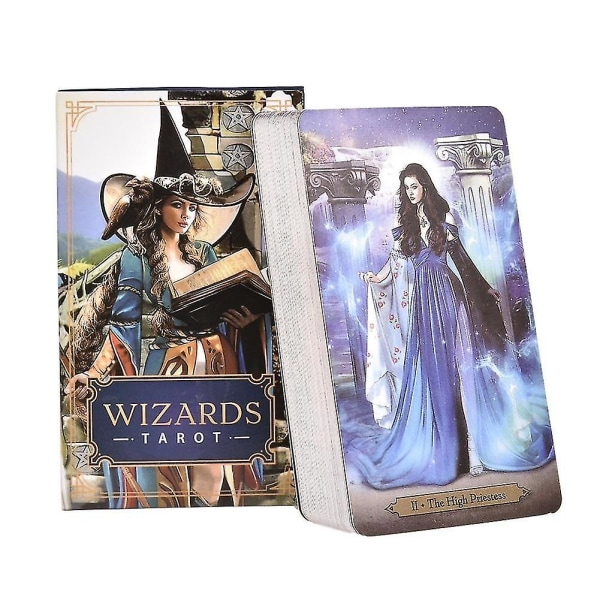 Wizards tarotkort engelska läs öde brädspel orakelkort spelkortlek för fest personlig underhållning Clear