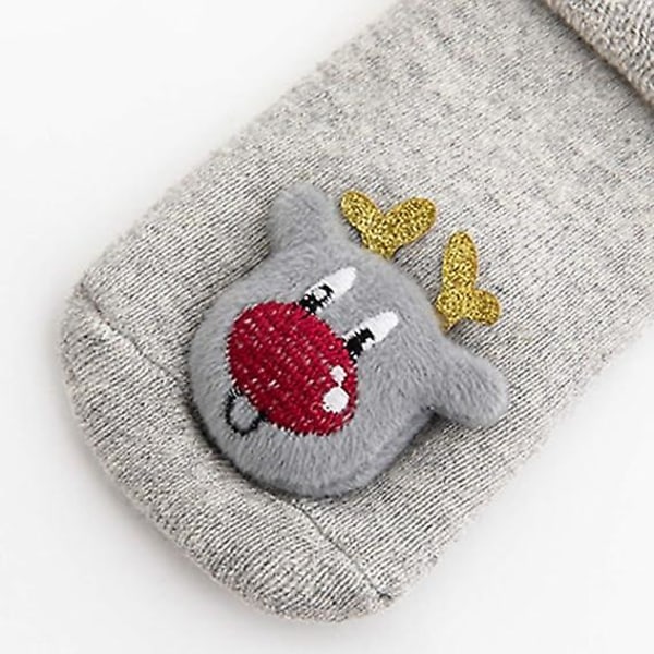 3D söpö sarjakuva Eläin lattiasukat Vastasyntyneen toddler joulupukin venyvät sukat