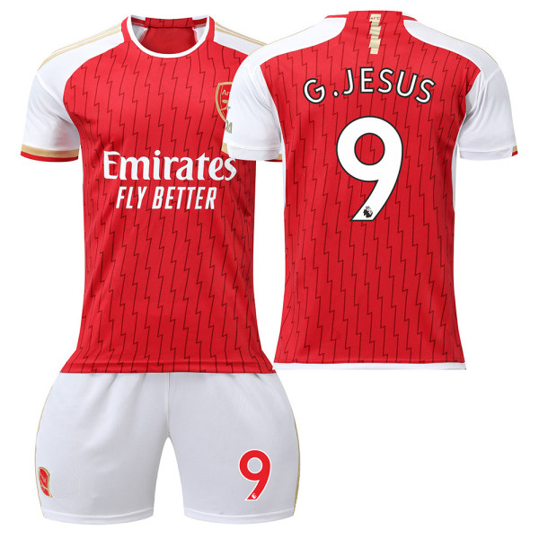 23-24 Arsenal Kotipaita Gabriel Jesus No. 9, ei sukkia Gabriel Jesus No. 9 no socks 28