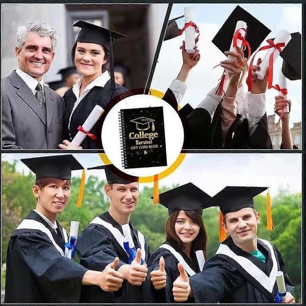 Presentkortsbok för överlevnad på college, rolig presentkortshållare för studenter B