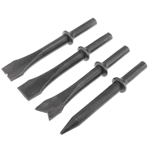 4 stk./lot Tilbehør Hardt stål Solid luftmeisel Slaghode Støtte Pneumatisk verktøy for kutting / fjerning av rust
