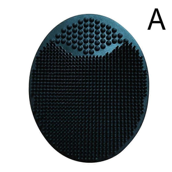 Silikone Ansigtsrensebørste Blød Ansigtsvask Massager Skrubber C4K6 black