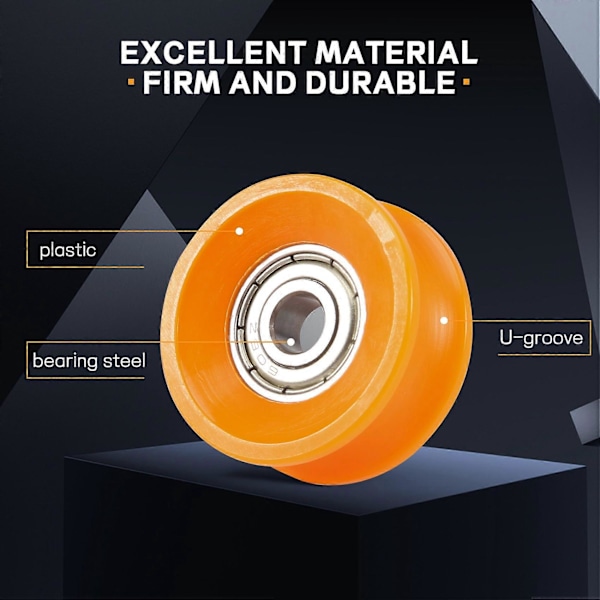 4 st 6X30X13mm Plastbelagda Tätade Lager Stål 606ZZ Djup U-spår Remskiva Räls Kullager