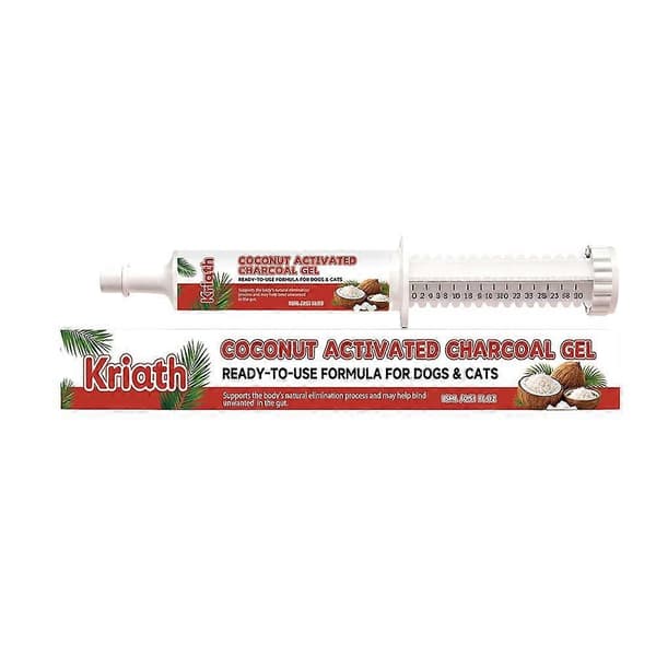 Activated Charcoal Gel for Pets Coconut Shell, Natural Toxin Absorption