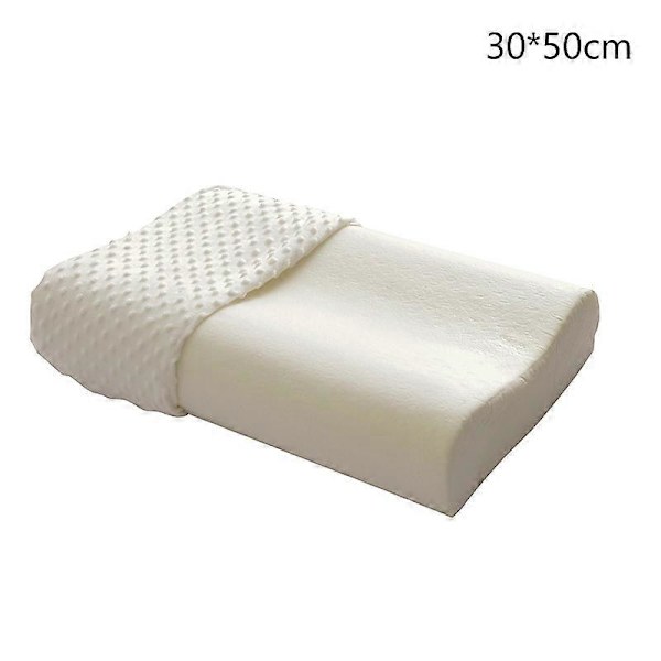 Minneskumkudde Ortopedisk Kudde Latex Nackkudde Fiber Långsam Mjuk Kudde Massager Hälsovård-