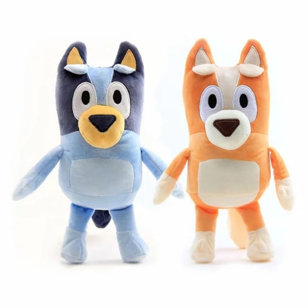 Plys Hund Bingo Familie Plys Legetøj Tegneserie Hund Bløde Udstoppede Dyr Chilli Anime 28cm Dukker Fødselsdags Julegaver Til Børn Bluey 17cm