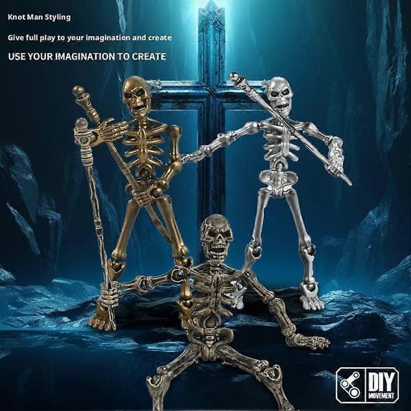 Skeleton Doll Toy, Multi-jointed Movable Skeleton Decor Vit