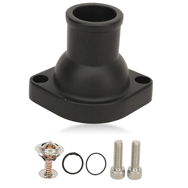 Motor Kølemiddel Termostat 90916 03046 71 Vandhals Hus Udskiftning til Chevy LS LS1 LS2 LS7 Sort