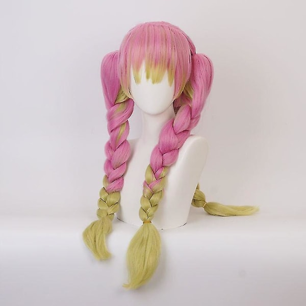 Anime Demon Slayer Cosplay Peruk Högtemperaturmaterial Kan