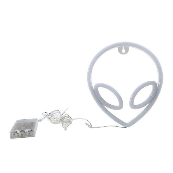 Alien Neonljus LED Väggdekorativ Alien Neonskylt Hängande Lampor USB Eller Batteri Nattlampor Lys Upp För Sovrum Barnrum Bar Lekrum Födelsedag Chr