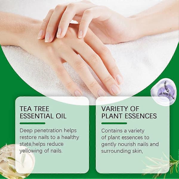 1-5 stk Tea Tree eterisk olje neglesoppbehandling eterisk olje 4 st