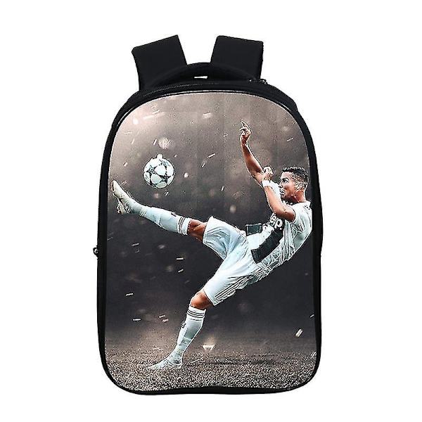 Fotboll Crowe Runt Ronaldo Mönstrad Axelväska Skolväska Hög Kvalitet Style 5