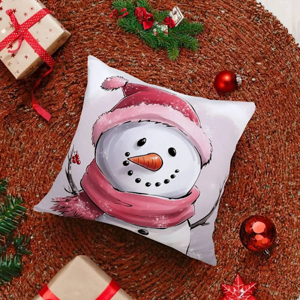 45cm Merry Christmas Putetrekk Putevar Fløyel Jul Kasteputetrekk For Hjemmetema Ornament Nyttår Juledekor 3