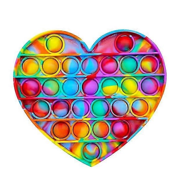 Heat Push Bubble Fidget Sensorisk Legetøj Multicolor