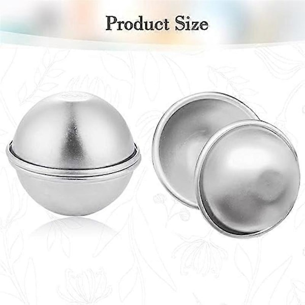 20 Stycken 10 Set DIY Metall Badbollsform för Hantverk DIY Tillverkningsmaterial 5.5X2.5cm