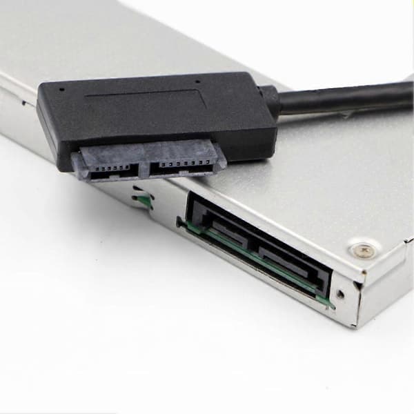 USB Adapter PC 6P+7P CD DVD Rom SATA til USB 2.0 Konverter Slimline Sata 13 Pin Drive Kabel for PC L