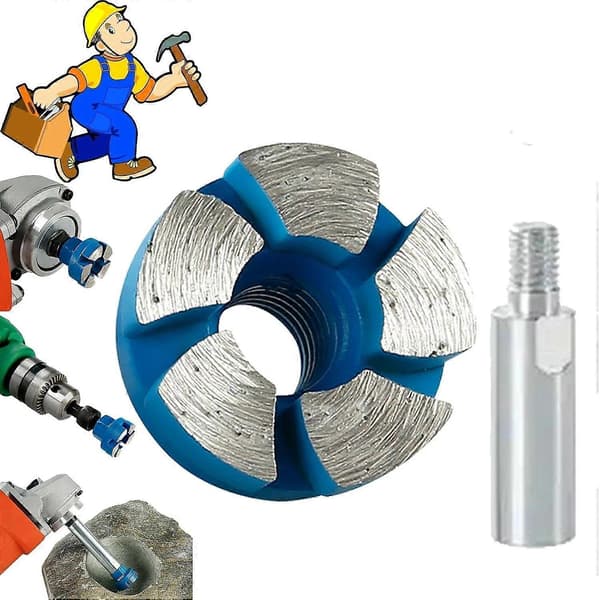 Ahtopmall 1 tomme slitesterkt mini flatt slipehode, mini diamantslipehoder Bule3