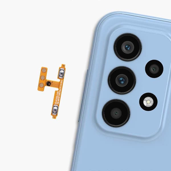 Volumknapp Flex Kabel for Galaxy A23 5G / M23 5G Erstatning